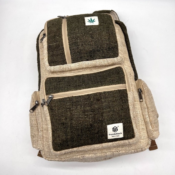 Multi Pocket Hemp Backpack - Picture 2 of 16